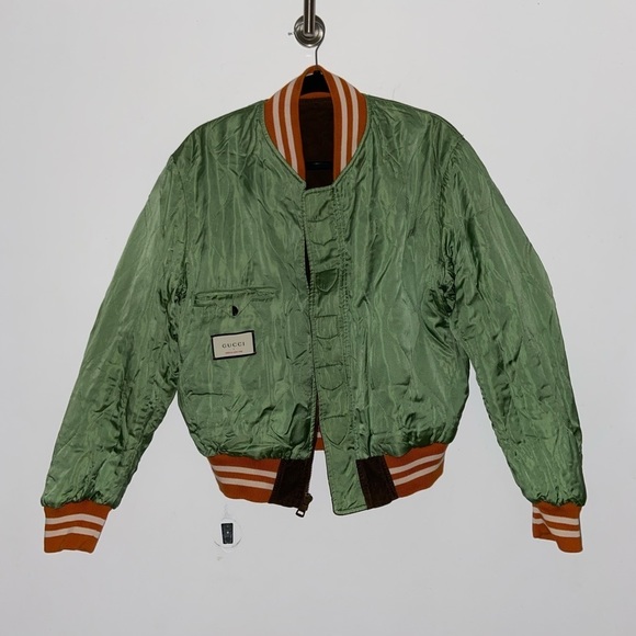 Gucci 2017 Striped Varsity Jacket Designed by Alessandro Michele size M​​​​ - Picture 13 of 16